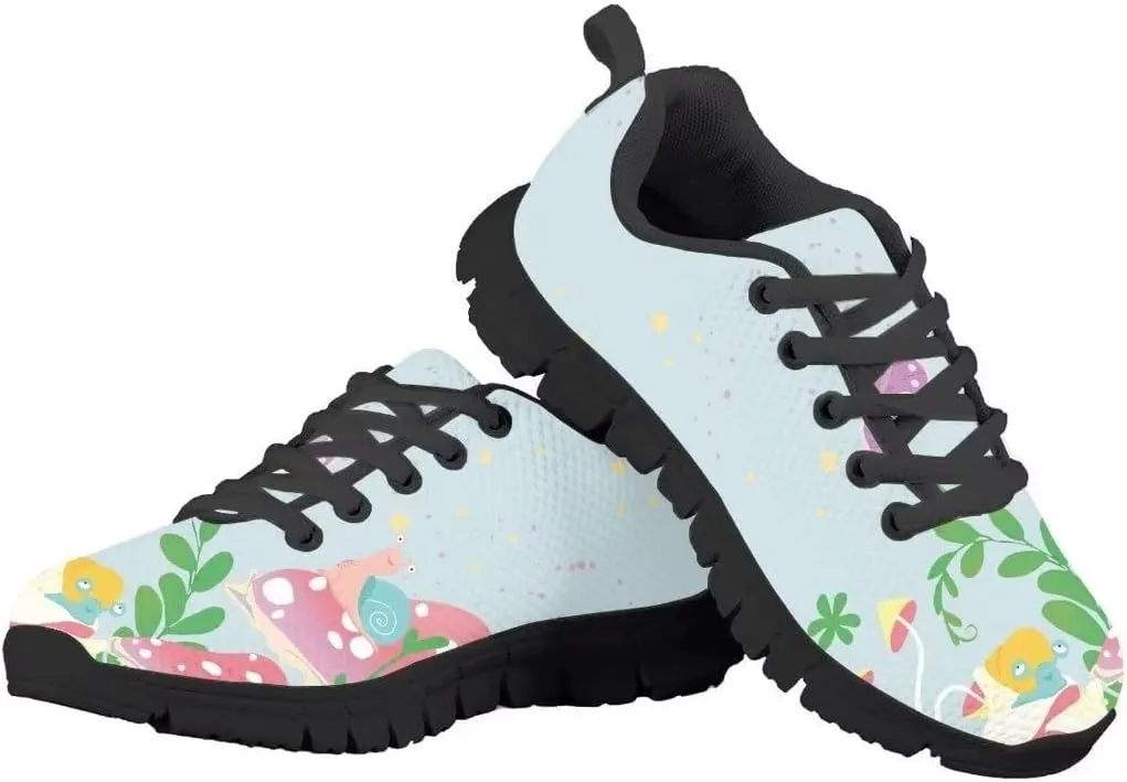 Pinupub Kids Lace-up Sneakers Comfortable Lightweight Casual Running Walking Tennis Shoes