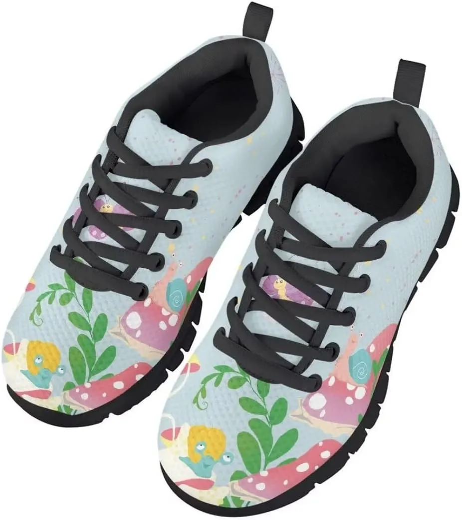 Pinupub Kids Lace-up Sneakers Comfortable Lightweight Casual Running Walking Tennis Shoes