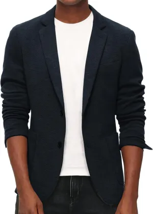 PJ PAUL JONES Men's Casual Knit Blazer Suit Jackets Two Button Lightweight Unlined Sport Coat