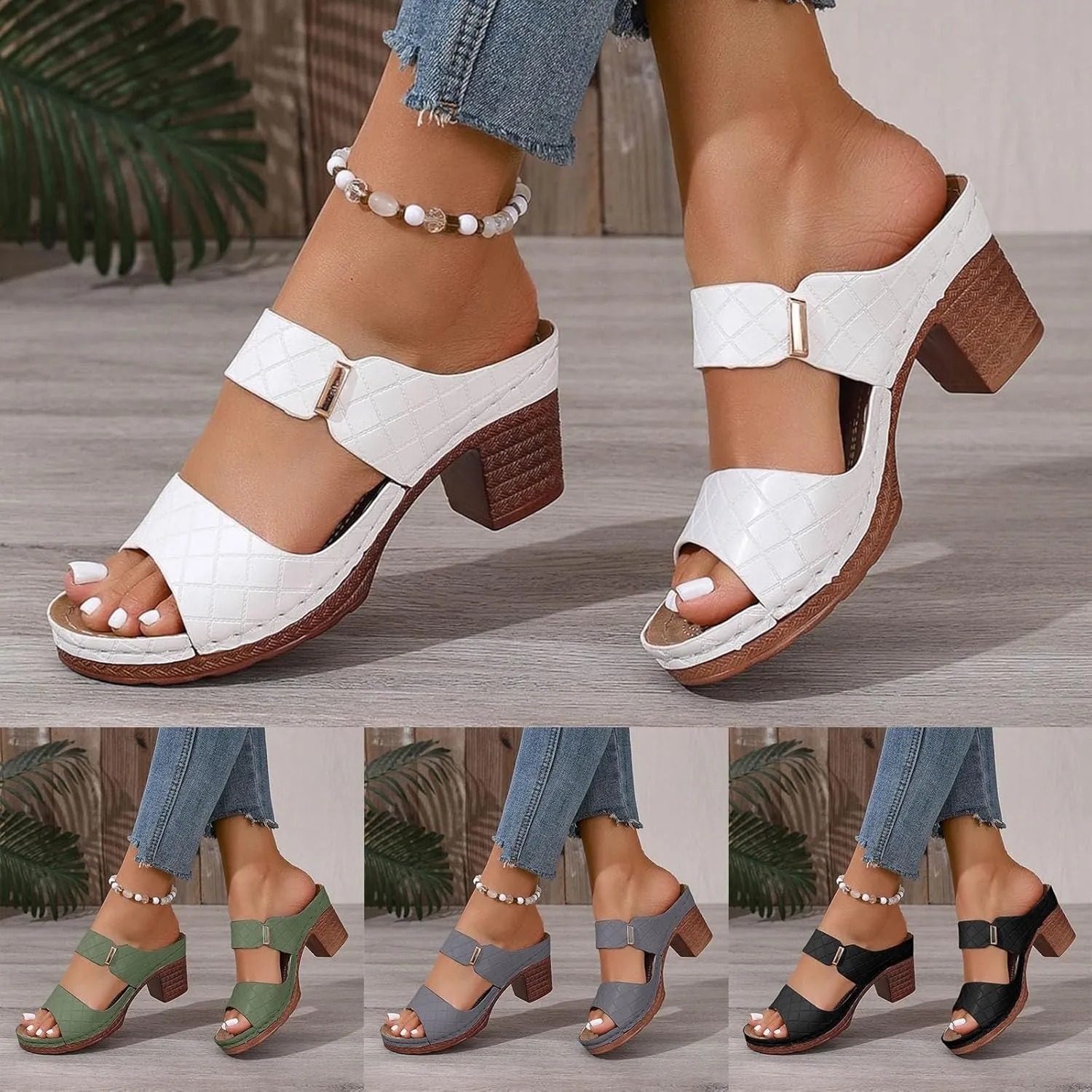 Platform Wedge Sandals for Women 2025 Dressy Summer Ankle Strap Wedges Casual Hollow Out Open Toe Low Heel Comfortable Sandal Work Sandals for Women Office Breathable Dress Shoes