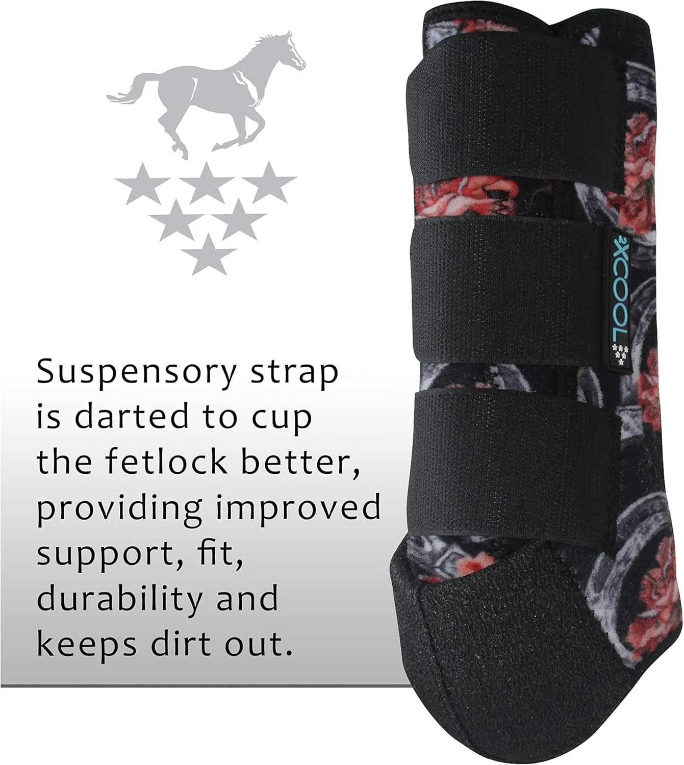 Professional's Choice 2XCOOL Sports Medicine Horse Boots | Protective & Breathable Design for Ultimate Comfort & Durability in Active Horses |2 Pack | Large Horse Shoe