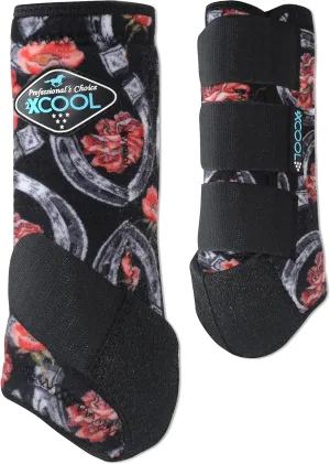 Professional's Choice 2XCOOL Sports Medicine Horse Boots | Protective & Breathable Design for Ultimate Comfort & Durability in Active Horses |2 Pack | Large Horse Shoe