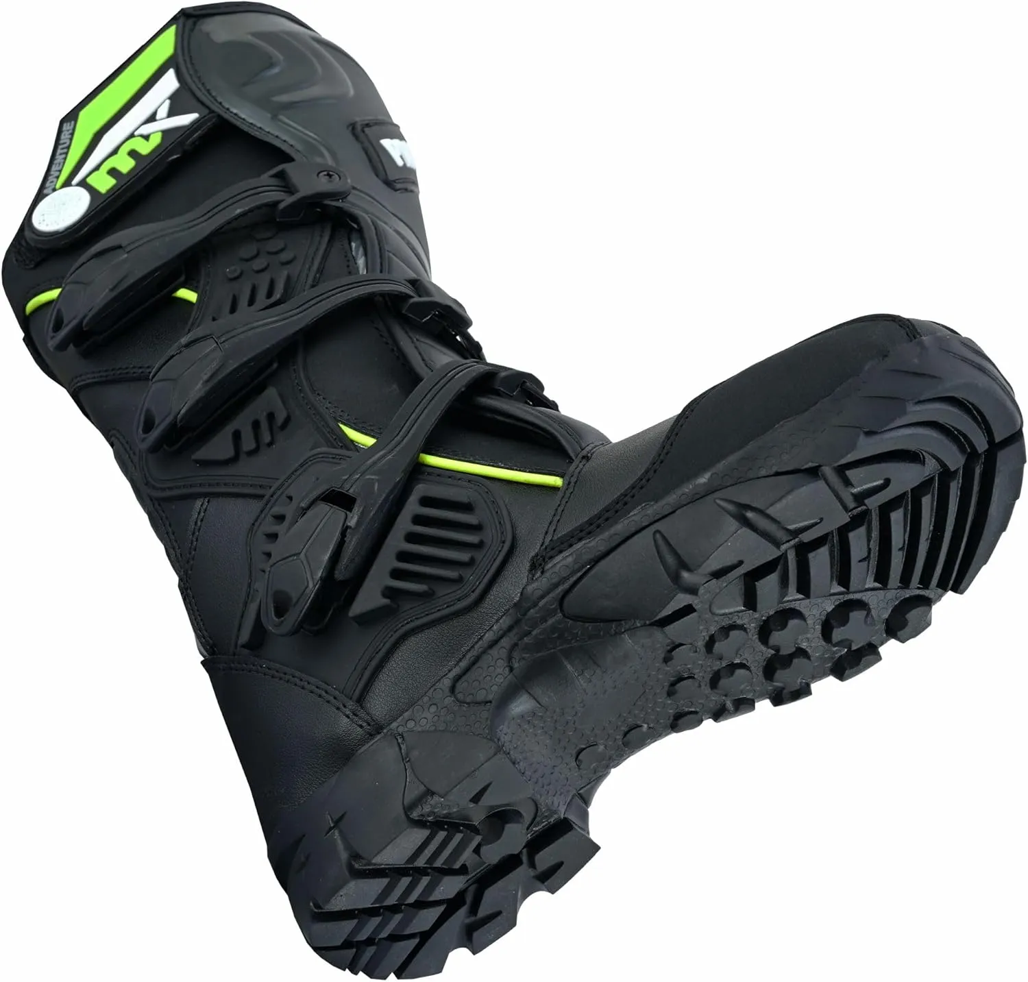 PROFIRST Genuine Leather Waterproof Motorbike Boots Off Road Adventure Touring Motorcycle Shoes High Long Ankle Casual Racing Sports Touring Cruise