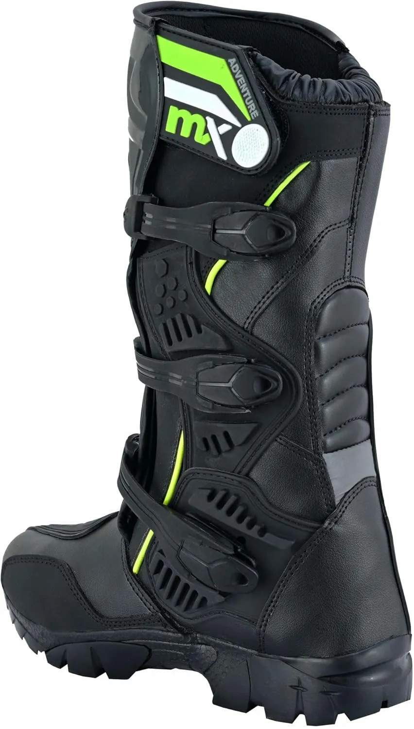 PROFIRST Genuine Leather Waterproof Motorbike Boots Off Road Adventure Touring Motorcycle Shoes High Long Ankle Casual Racing Sports Touring Cruise
