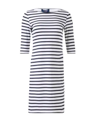 Propriano White and Navy Striped Dress