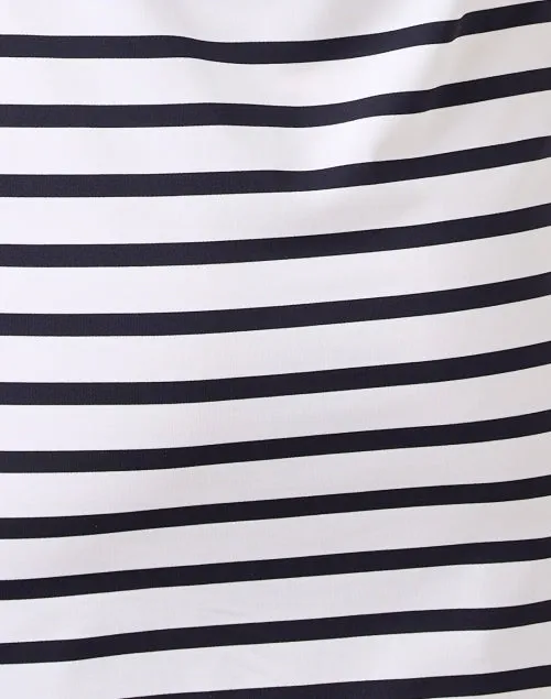 Propriano White and Navy Striped Dress