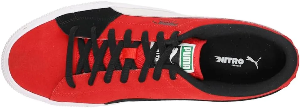PUMA Mens Suede Skate Nitro Lace Up Sneakers Shoes Casual - Red