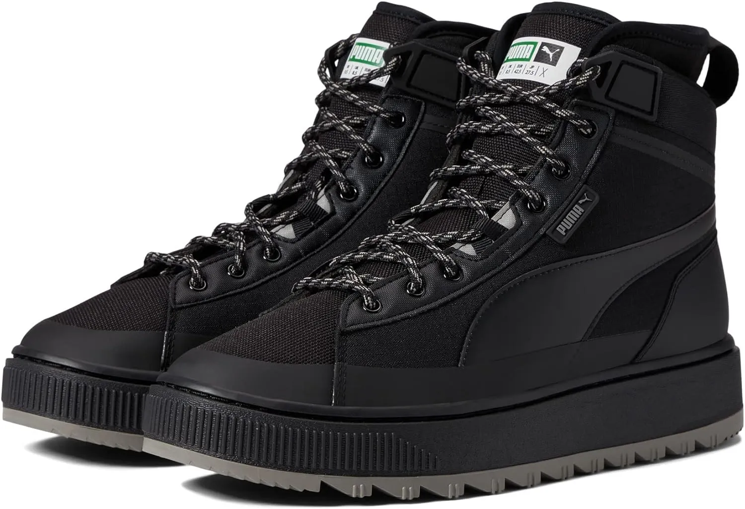 PUMA Mens Suede Winter Mid Casual Boots Ankle - Black - Size 4 M