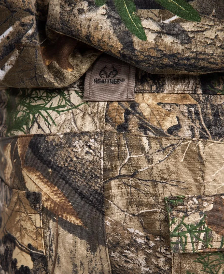 Realtree Men's Camo Hunting Pants, Mid Rise, Durable Cargo Pants with 6-Pocket, Comfort Fit, Men's Outdoor Pants
