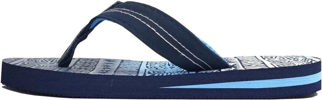 REDVOLUTION New Boys' Beach Sandal TRIBAL Tattoo | Geometric Bali Flip-Flop Sandals