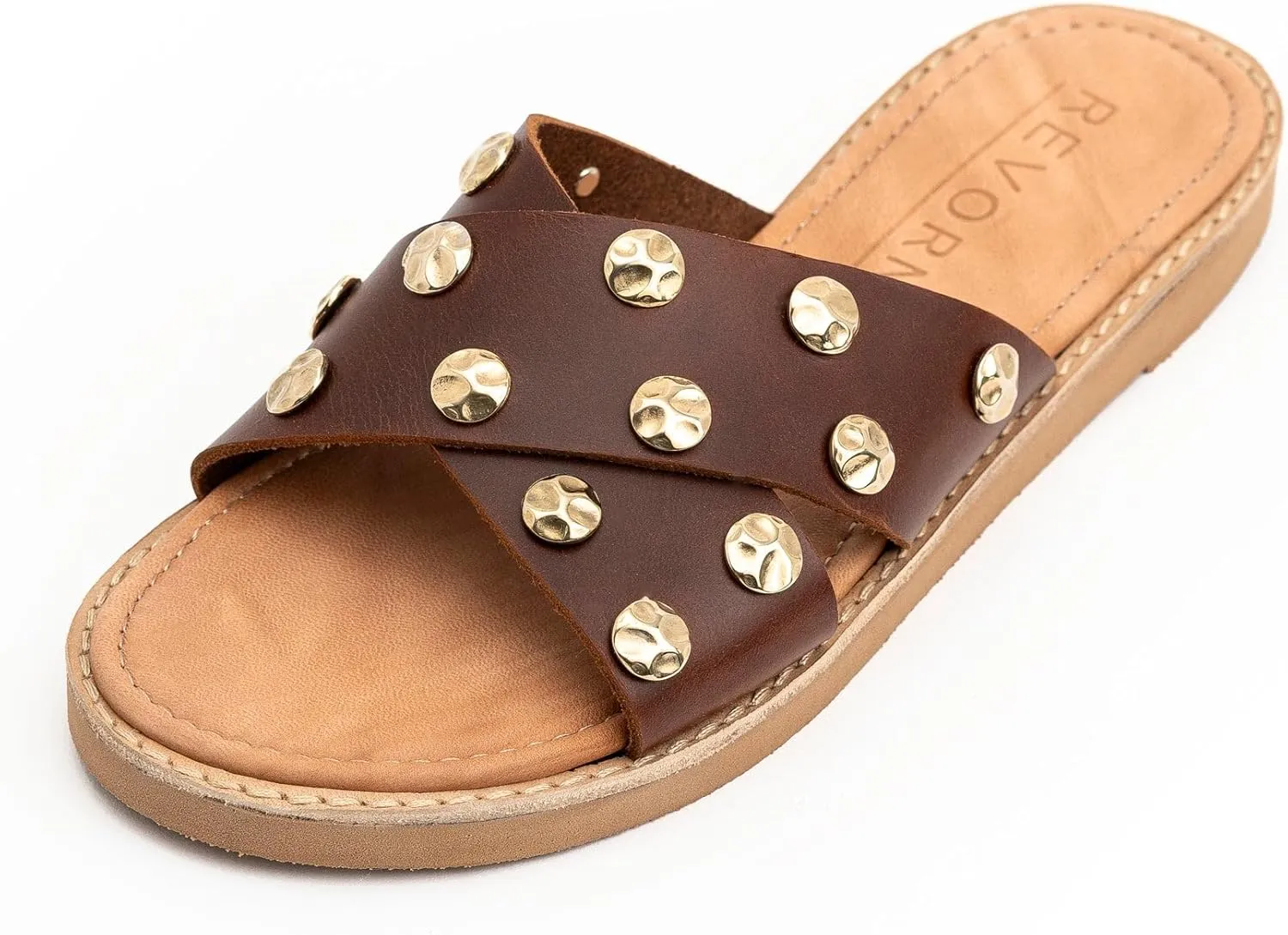 REVORN - SHINE Designer Sandal | Handcrafted Women Sandal | 100% Genuine Leather | Ultra Comfortable Insole | Flexible Sole | Sophisticated Design