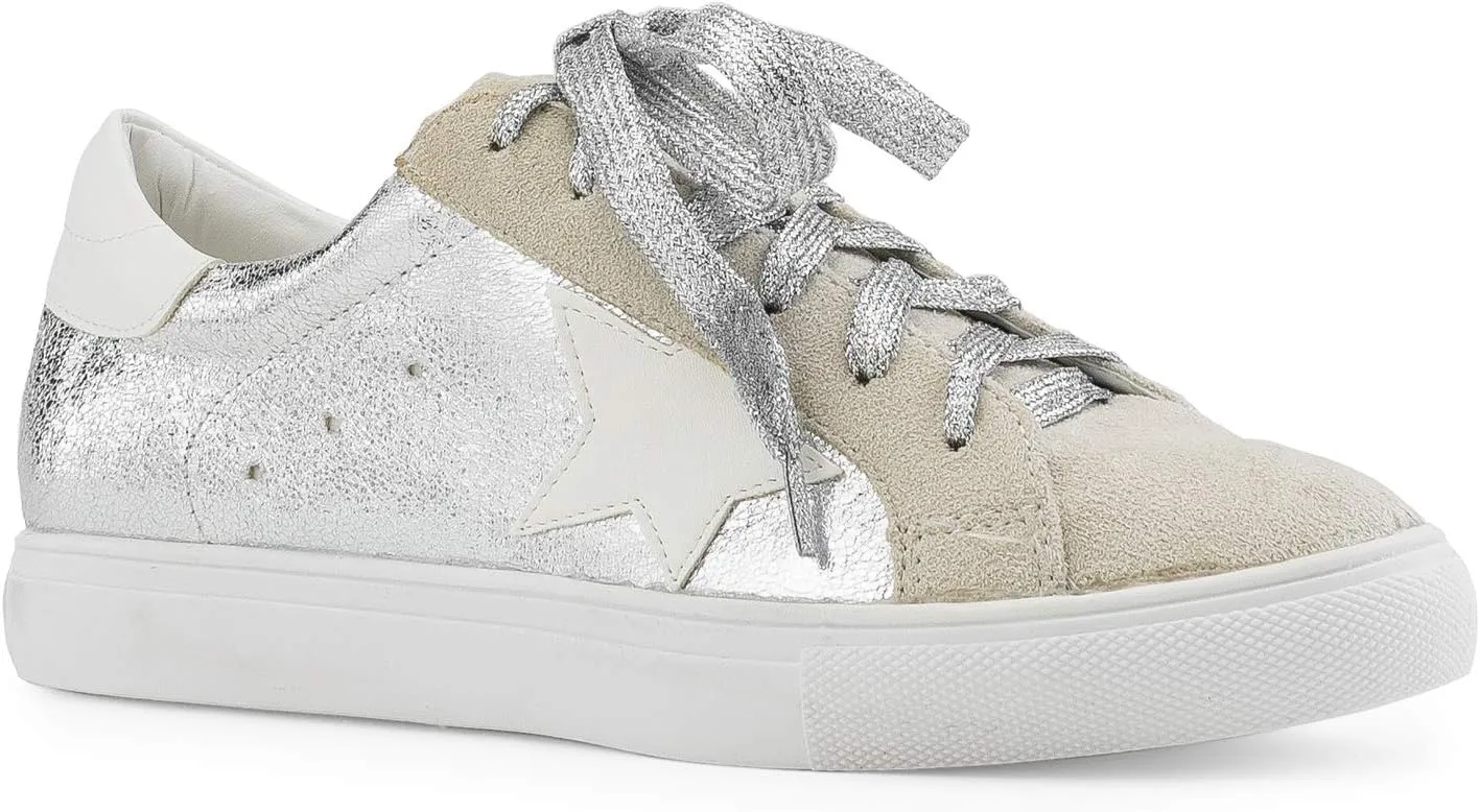 RF ROOM OF FASHION Women's Casual Low Top Trendy Fashion Sneakers Flats