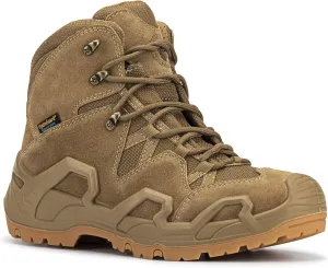 ROCKROOSTER Walland Men 8 inch Combat Boots for men, Trekking Waterproof Rubber Outsole Backpacking Hiking Boots KS735-KS737