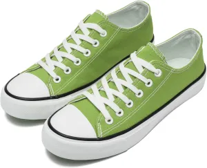 rosyclo Canvas Shoes for Women and Men, Low Top Canvas Sneakers Fashion Lace Up Comfortable Womens Classic Casual Tennis Walking Shoes