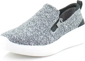 Ryka Womens Ally Slip On Casual and Fashion Sneakers Black 7.5 Medium (B,M)