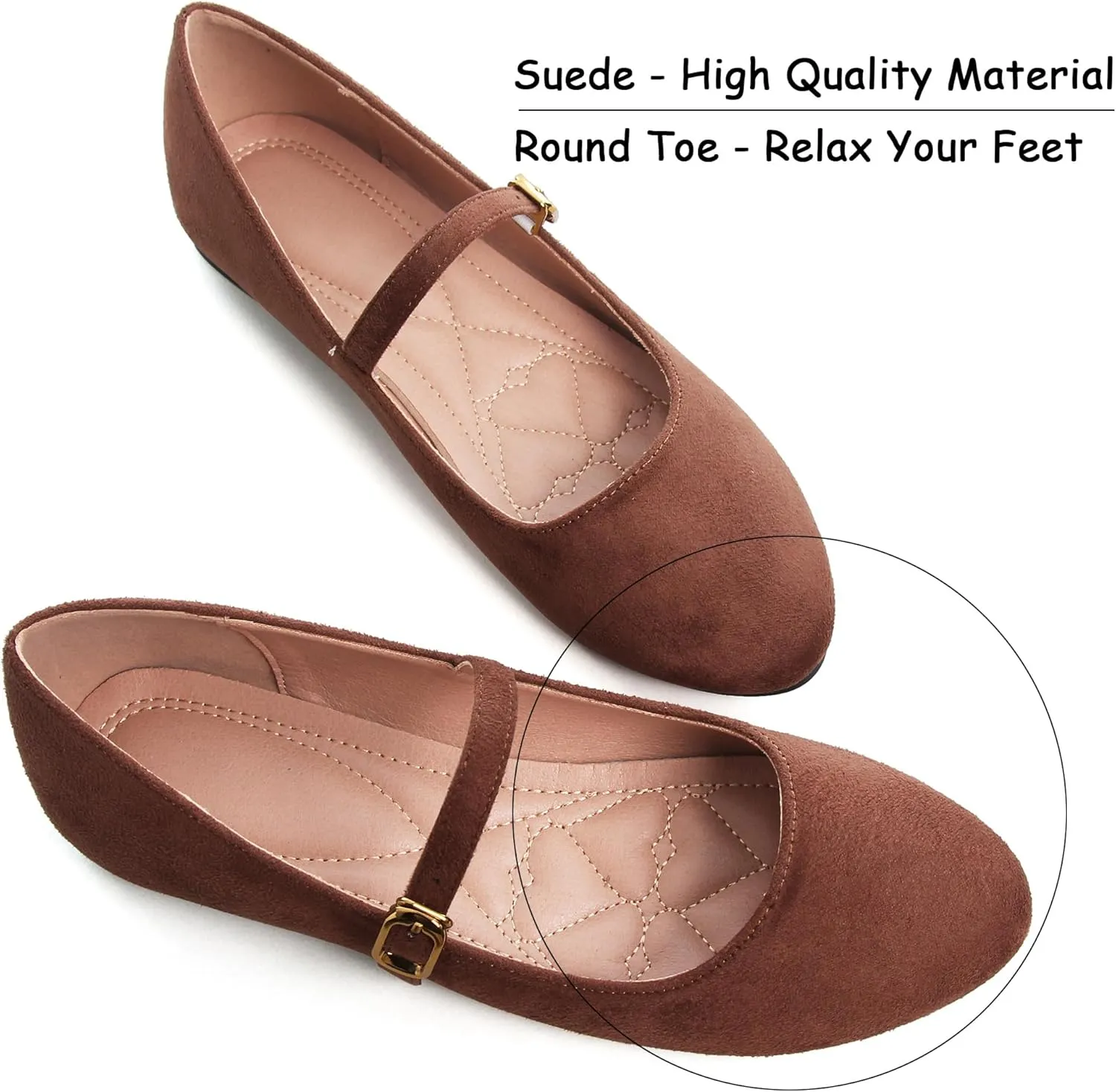 SAILING LU Women Pointed Toe Mary Janes Shoes Retro Plaid Dress Shoes Comfortable Ballet Flats Portable Holiday Shoes
