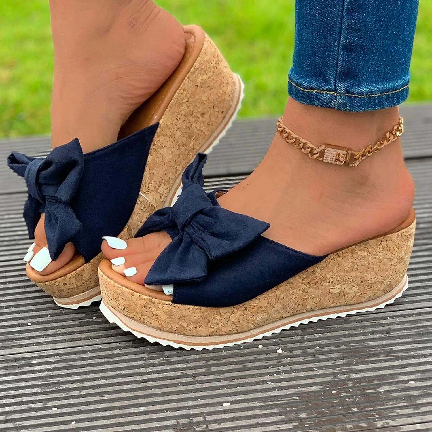 Sandals for Women Dressy Walking Orthopedic Slippers Casual Bottom Roman Shoes 2025 Summer Wedges Sandals