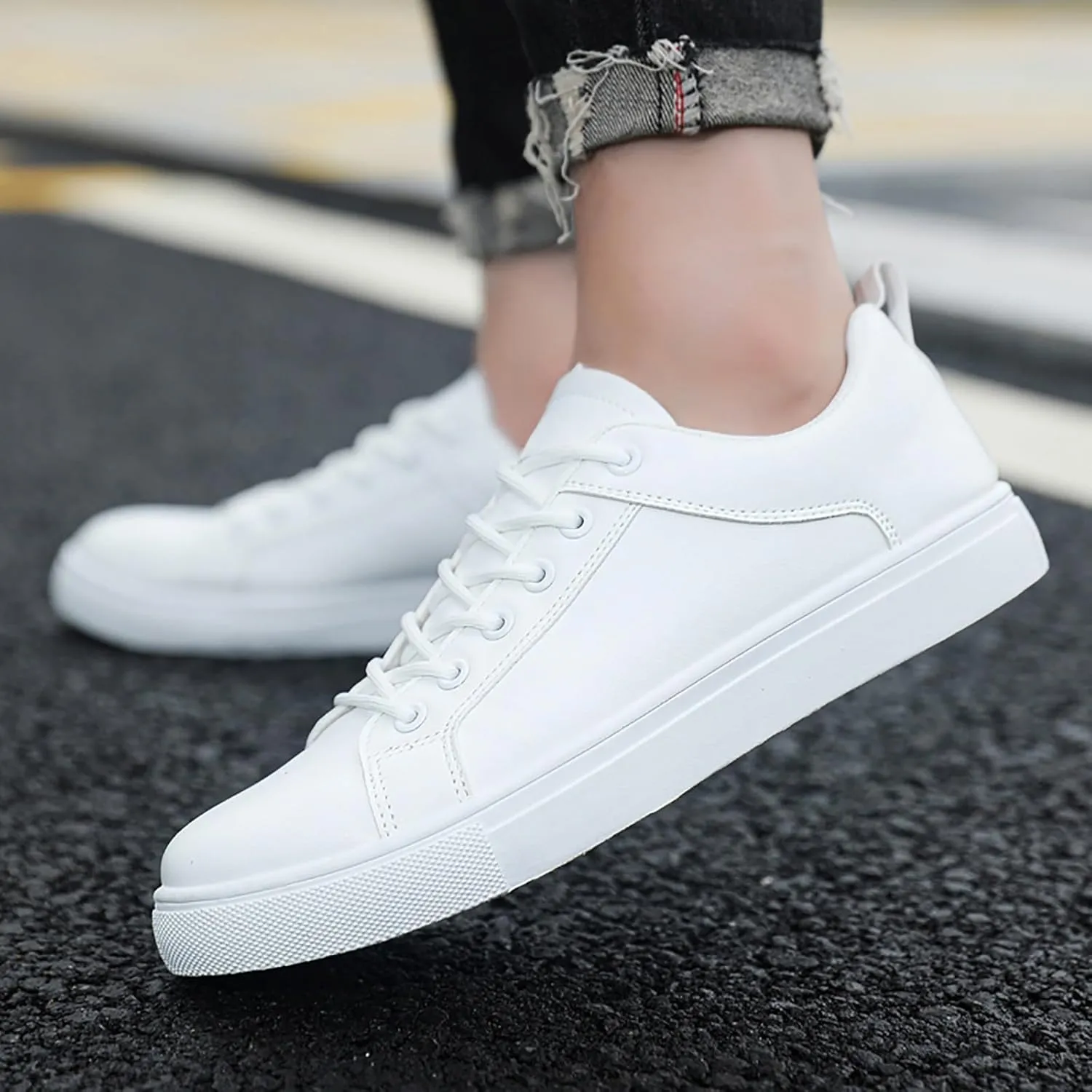 SBGMoSJ Sneakers for Women Womens Black Slip Resistant Tennis Shoes Women's Tennis Shoes Size 8 1/2 Wedge Sneakers for Women Size 11 Wide Womens Shoes Slip Ons Flats Fall 2023