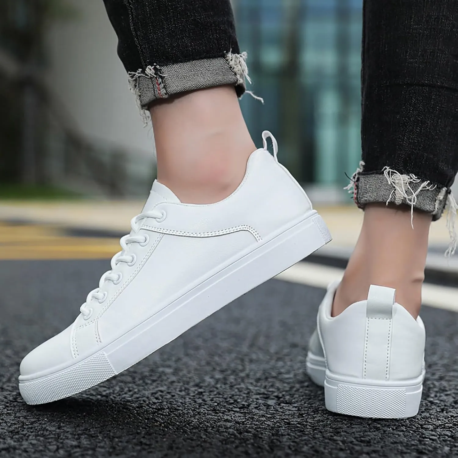 SBGMoSJ Sneakers for Women Womens Black Slip Resistant Tennis Shoes Women's Tennis Shoes Size 8 1/2 Wedge Sneakers for Women Size 11 Wide Womens Shoes Slip Ons Flats Fall 2023