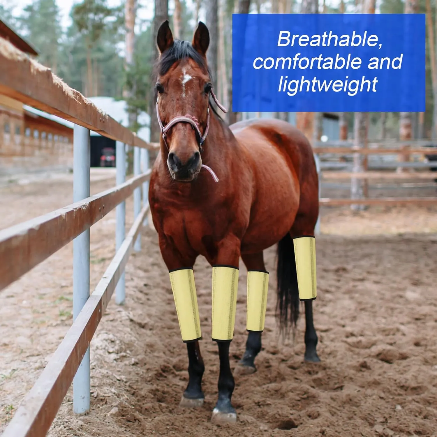 Set of 12 Mesh Fly Boots for Horse Breathable Mesh Horse Boots Protective Horse Leg Loose Wraps Horse Leggings for Preventing Flies and Mosquitoes Bites
