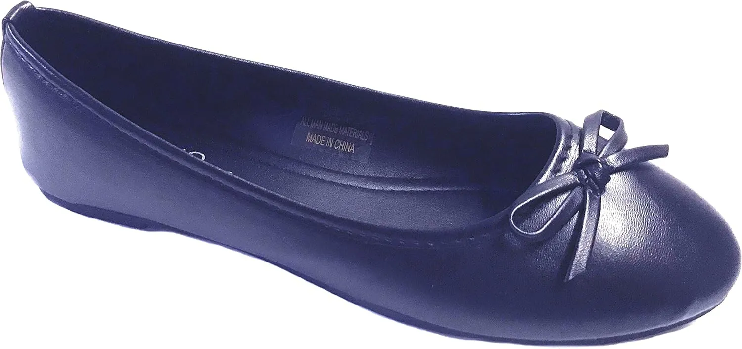 Shoes 18 Womens Ballerina Ballet Flats Shoe with Bow