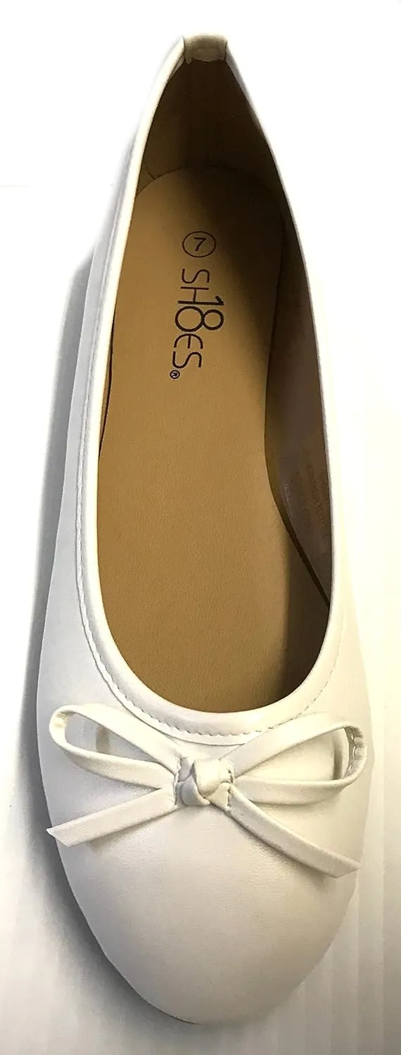 Shoes 18 Womens Ballerina Ballet Flats Shoe with Bow