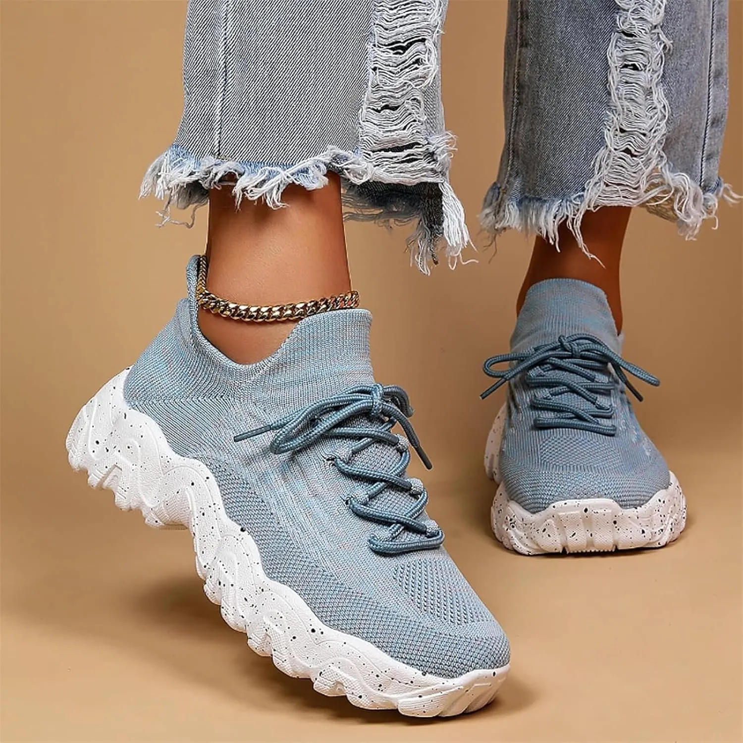 Shoes, Shoes Women Sneakers, Sneakers,2024 Summer Lace-up Low Top Slip on Women Sneakers