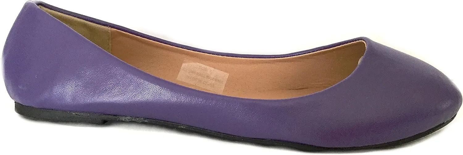 Shoes8teen Womens Ballerina Ballet Flats Shoes Leopard & Solids 14 Colors