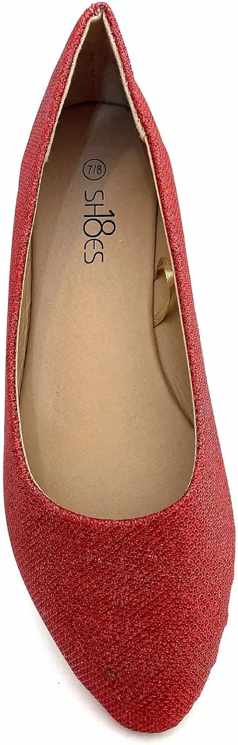 Shoes8teen Womens Ballerina Ballet Flats Shoes Leopard & Solids 14 Colors