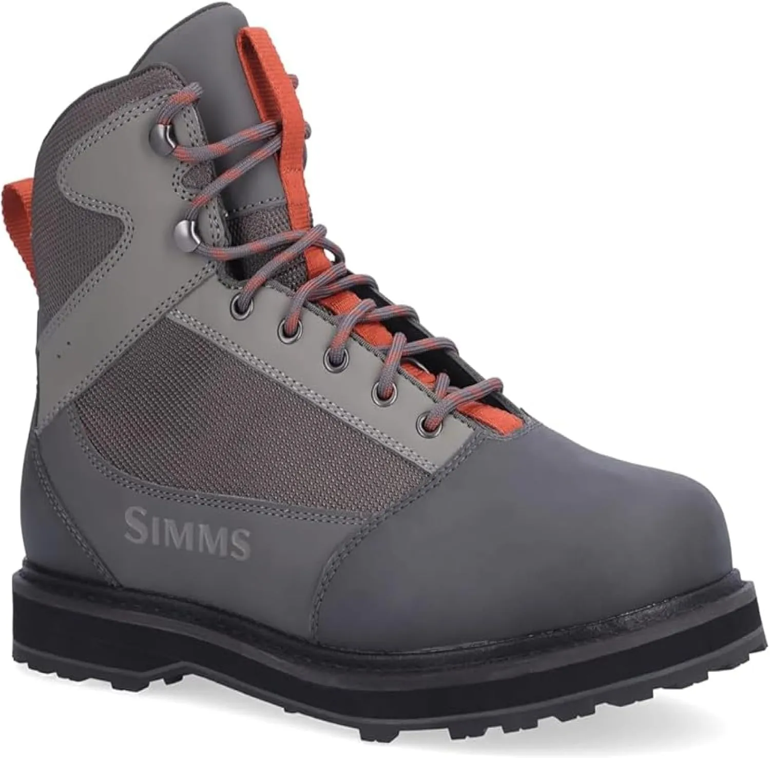 Simms Tributary Rubber Sole Wading Boots for Men and Women - Rugged Fishing Shoes with Ankle Support and Traction Control