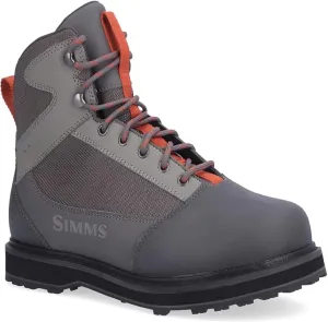 Simms Tributary Rubber Sole Wading Boots for Men and Women - Rugged Fishing Shoes with Ankle Support and Traction Control