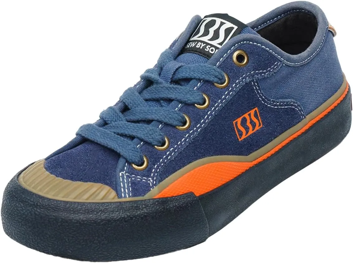 Skateboard Shoes for Men Leather Low Top Pro Skateboarding Training Casual Sneakers
