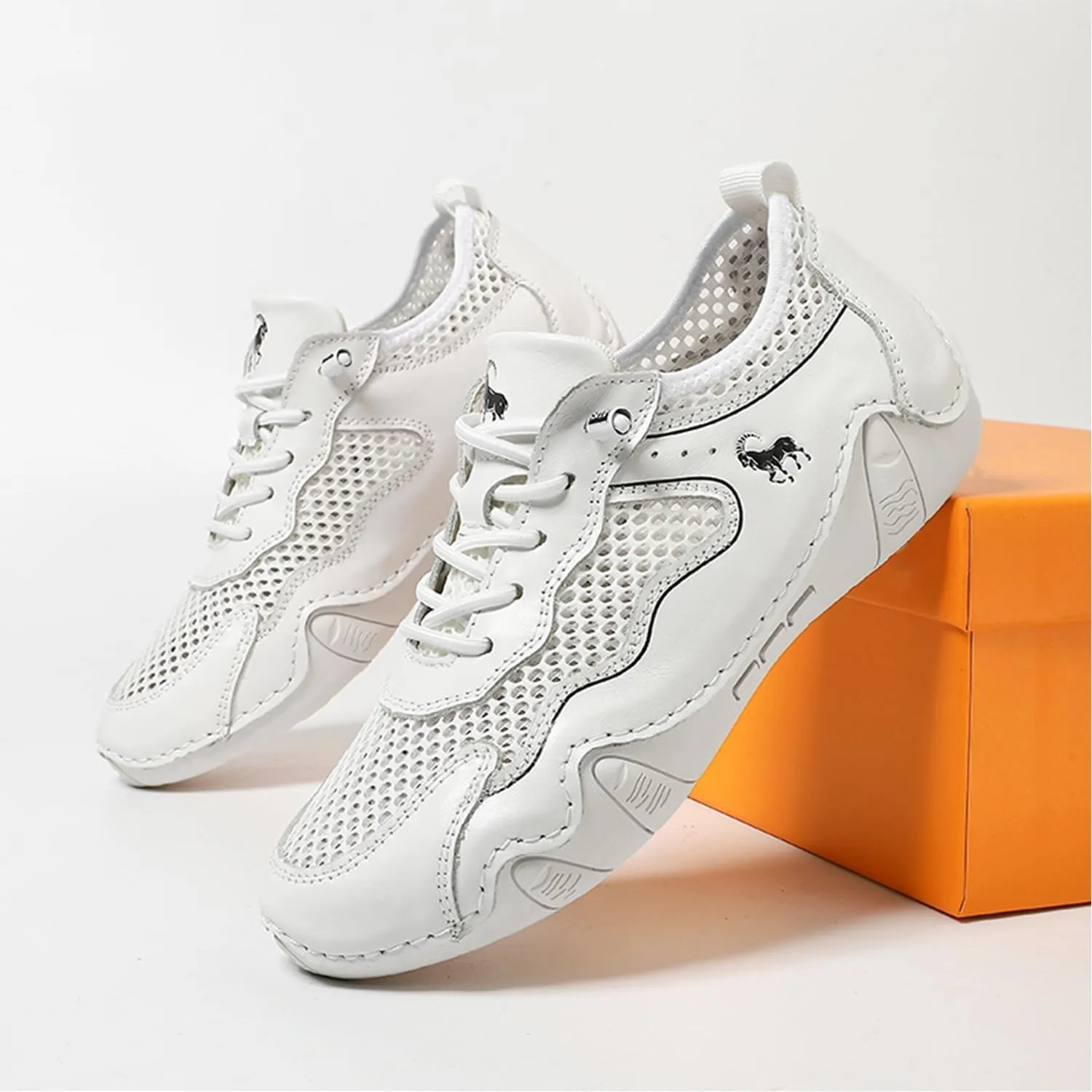 Skywalk Summer Ultra-Breathable Outdoor Mesh Walking Shoes for Hiking, Gym & Daily Wear Non-Slip Lightweight Casual Sneakers