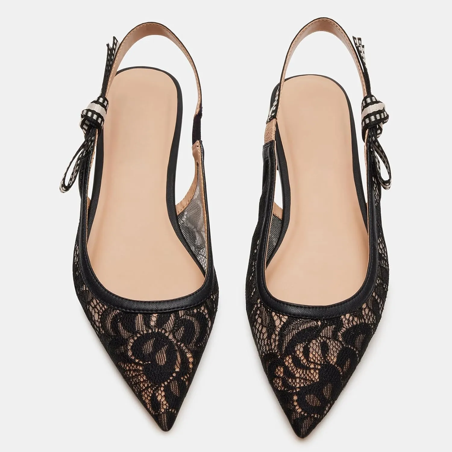 Slingback Flats for Women Pointed Toe Ballet Flats Casual Fashion Dress Mary Jane Shoes for Women Comfortable Dress Ballerina Flat