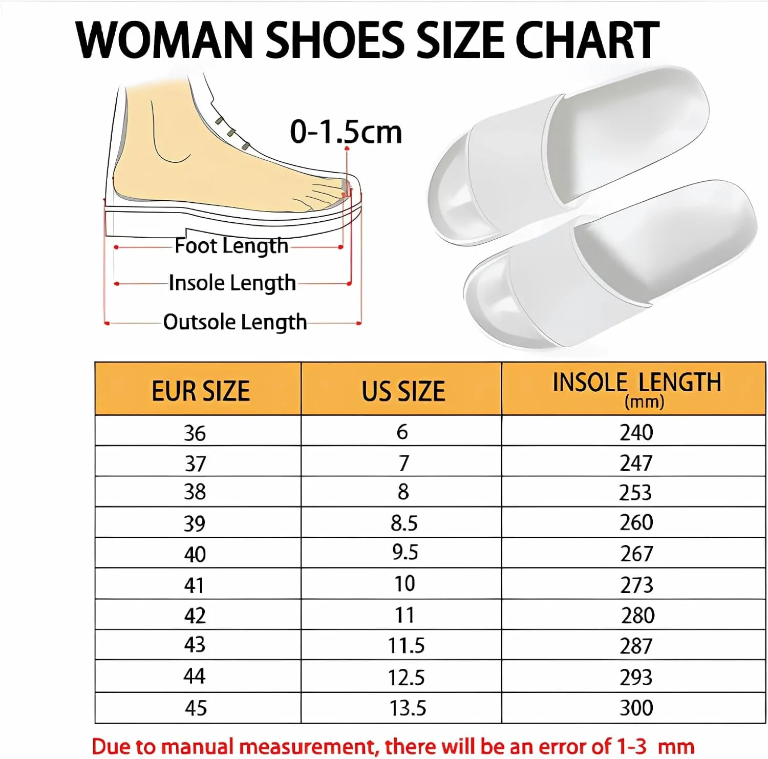 Slip on Sandals Women Size 6-13.5 Pool Slippers for Girl