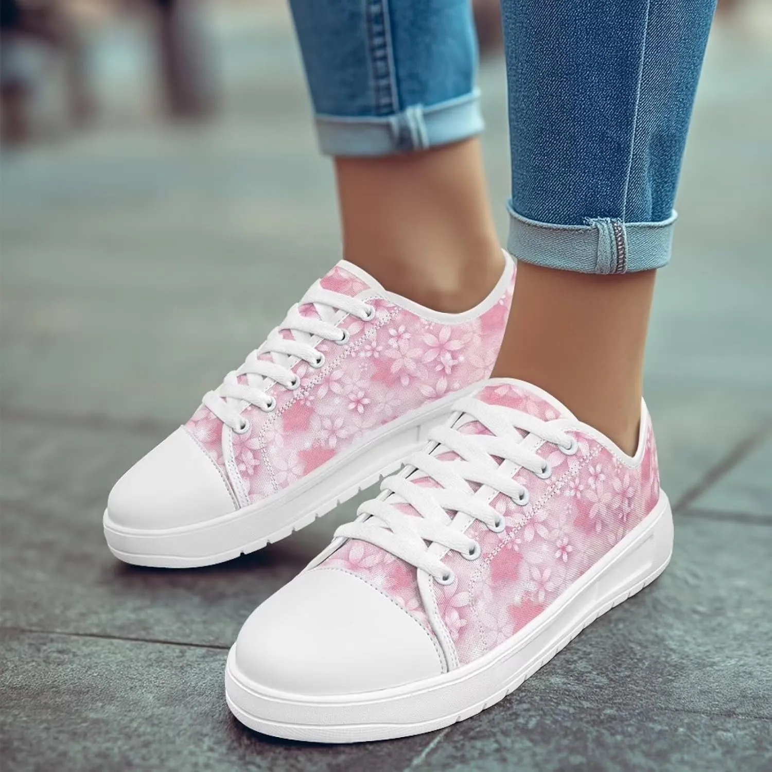 Sneakers for Women Memory Foam Spring Shoes for Women Footwear Slip-On Canvas Shoes Non Slip Fashion 5.5-13.5