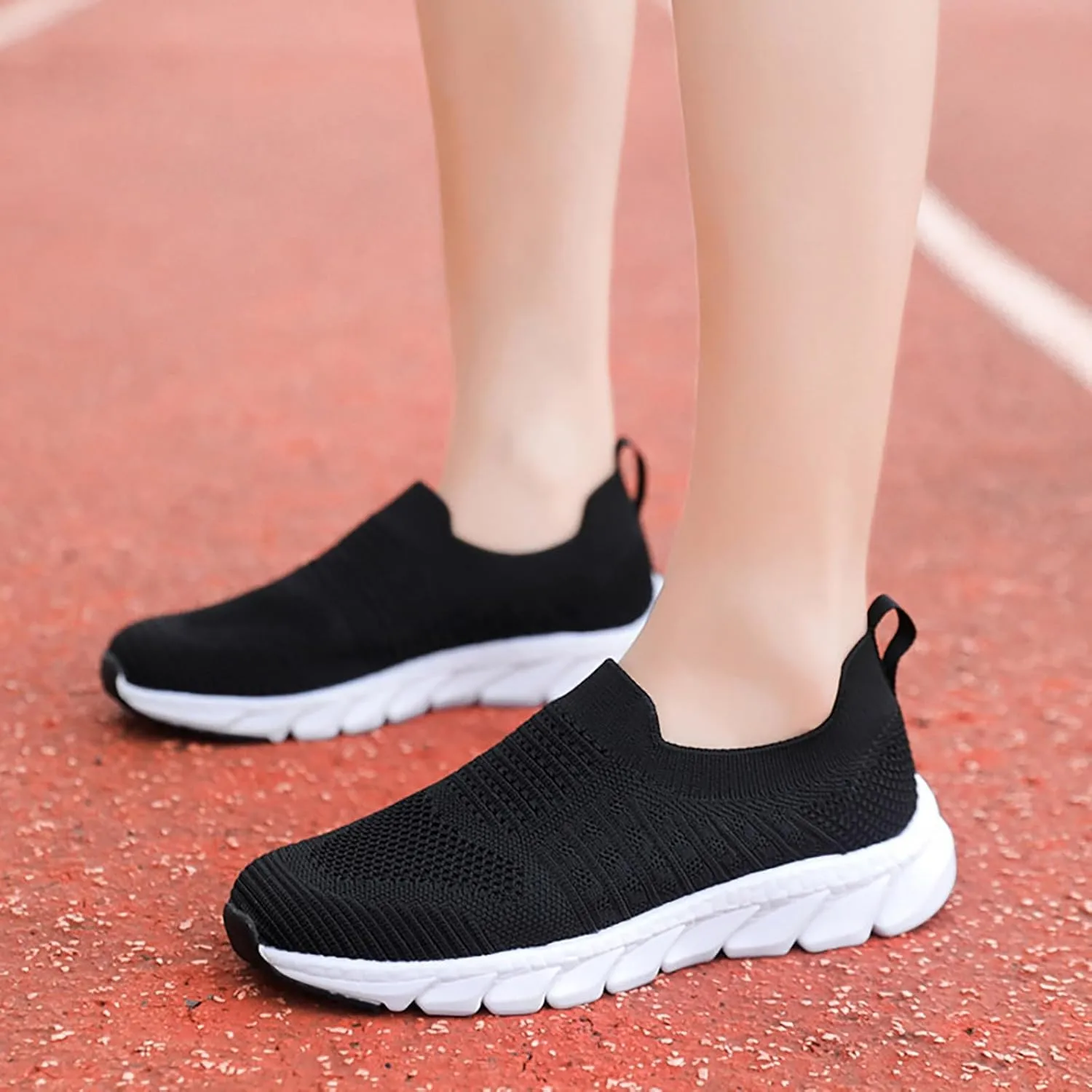 Sneakers for Women Running Shoes Slip On Casual Tennis Shoes Womens High Top Casual Shoes Trendy Brown Sneakers Tennis Shoe Loafers Dress Shoe