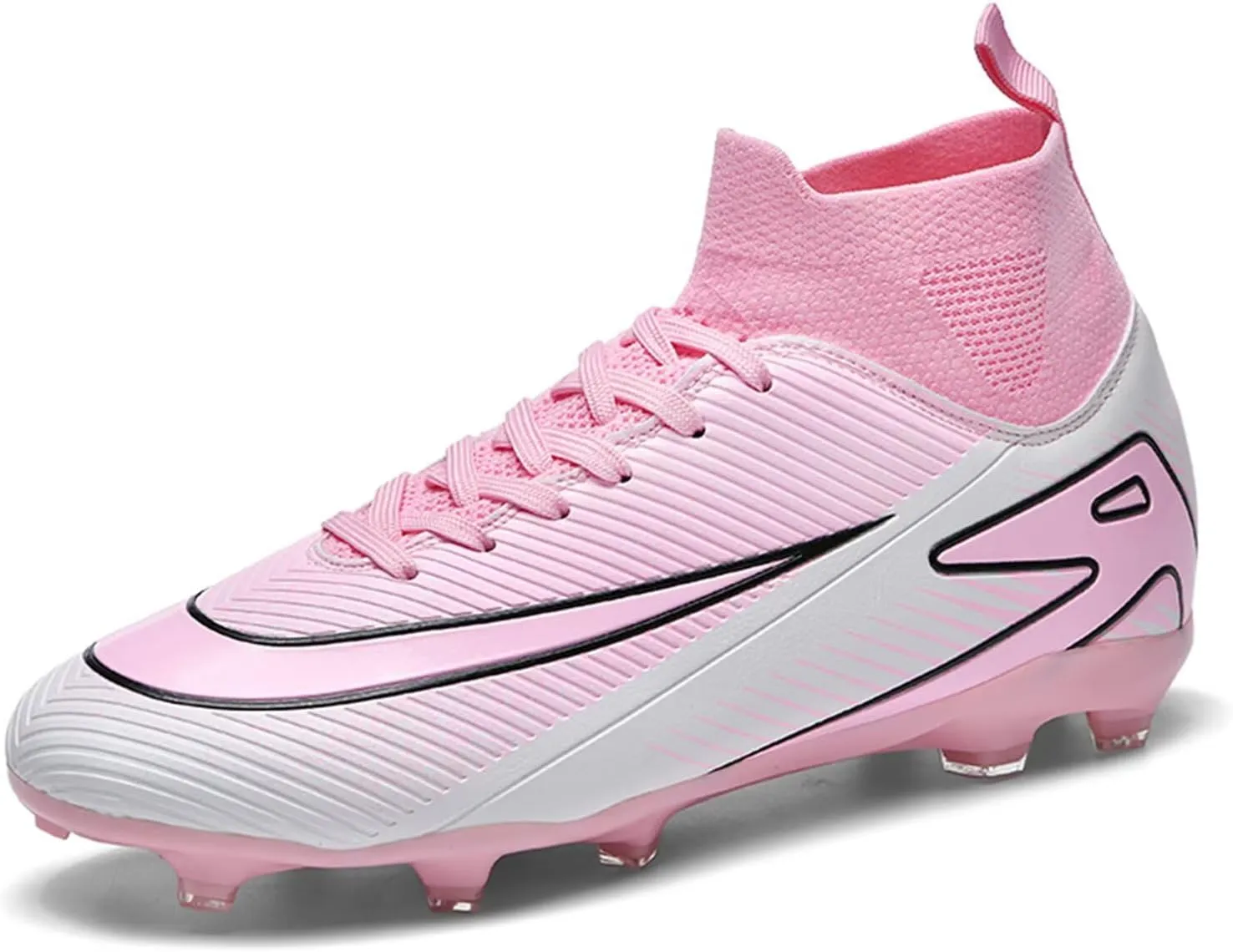 Soccer Cleats for Mens Womens Soccer Shoes High top Outdoor Footall Boots Ankle Professional Training Sneakers