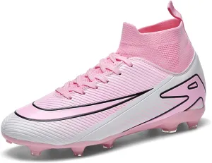 Soccer Cleats for Mens Womens Soccer Shoes High top Outdoor Footall Boots Ankle Professional Training Sneakers