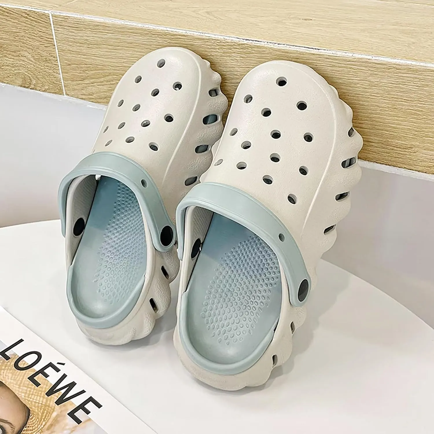 Solaud Women Men Comfortable Clogs Shoes Soft Breathable Non-Slip Unisex Garden Outdoor Beach Clog Sandals