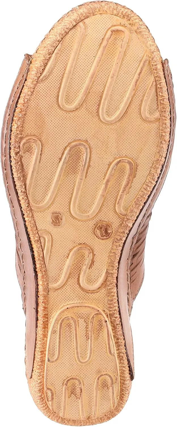 Spring Step Cunacena Women's Leather Slip On Wedge Sandal | Low Heel Sandals for Women with Die Cut Lattice, Stretch Upper, Breathable Lining