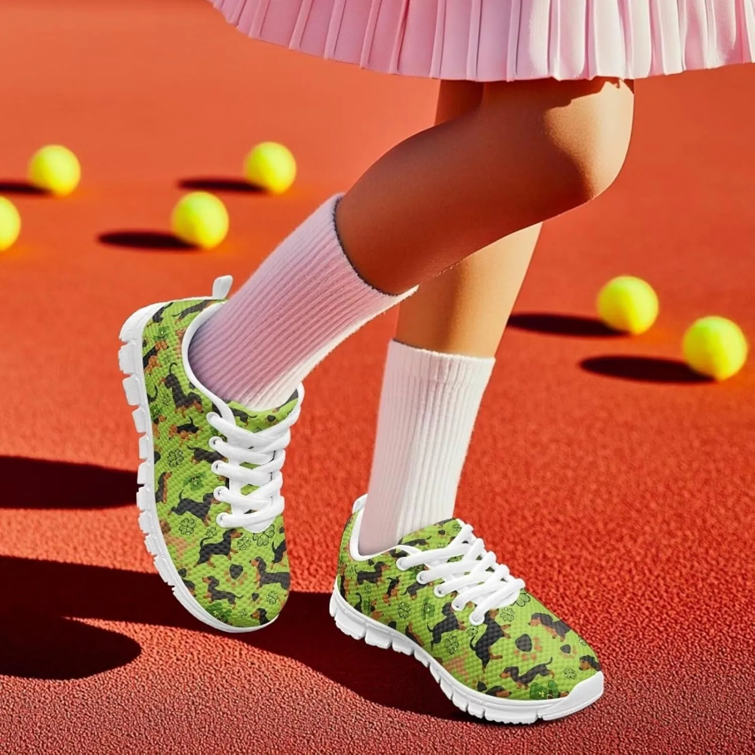 St.Patrick's Day Themed Sport Sneakers for Boys Girls Kids Casual Active Shoes for School