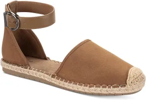 Style & Co. Womens Paminna Faux Suede Toe Cap Ankle Strap Tan 7.5 Medium (B,M)
