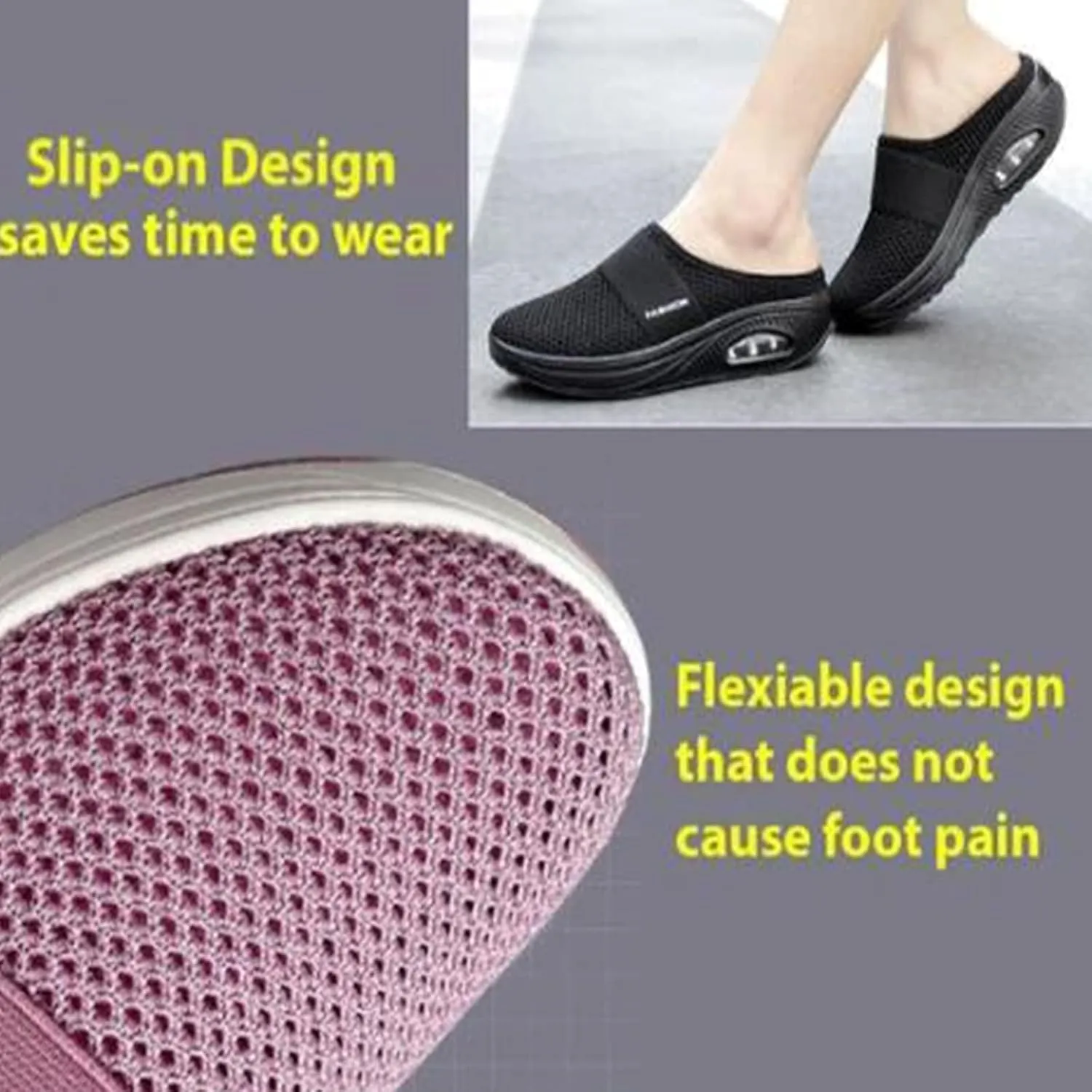 Summer cool breathable women's sandals slippers one-step fitness shoes arch support orthopedic diabetic slippers comfortable orthopedic shoes