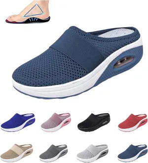 Summer cool breathable women's sandals slippers one-step fitness shoes arch support orthopedic diabetic slippers comfortable orthopedic shoes
