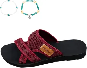 Summer Sandals for Women 2025 Extra Wide Beach Slides Breathable Mesh Orthopedic Shoes for Comfort