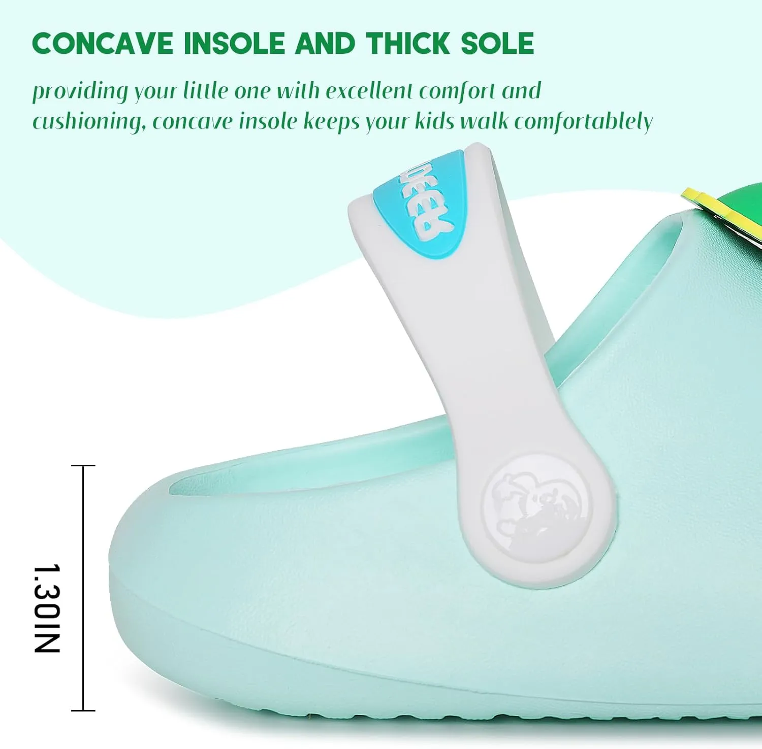 techcity Toddler Little Kids Slide Sandals Cute Summer Shower Beach Pool Slippers Thick Sole Slip On Sandals Water Shoes with Backstrap Boys Girls Clogs