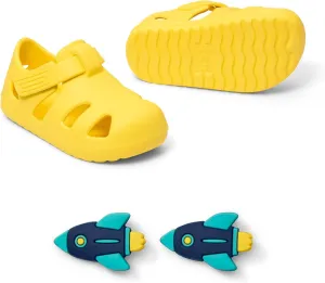 Ten Little Splash Sandals for Baby, Toddler & Kids, Adjustable, Closed Toe Water Sandals for Boys and Girls - Lightweight, Quick Drying Kids Water Shoes, and Flexible EVA with Traction - Daisy Yellow