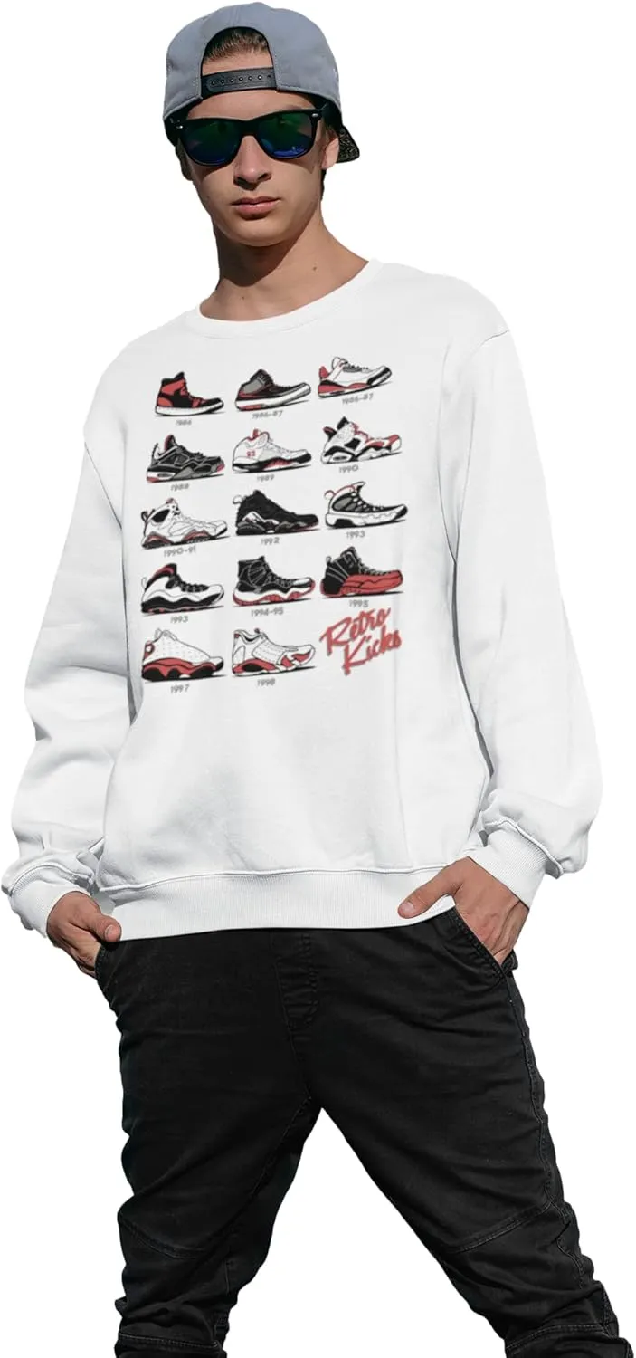 The Original Retro Kicks Crewneck Sweatshirt to match Jordan Sneakers Streetwear Urban Hip Hop Kicks