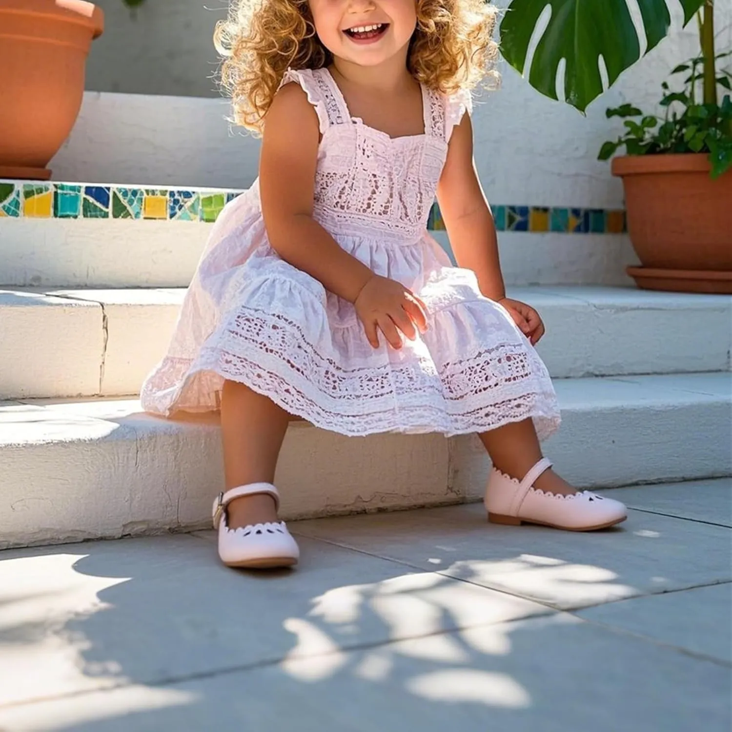 THEE BRON Toddler Mary Janes | Arch Support Leather Princess Shoes | Birthday Party Flats